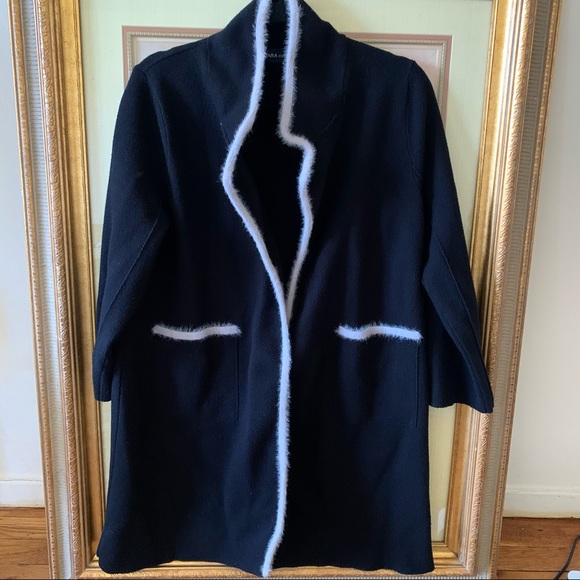 Zara viscose cardigan black size M CL - Picture 3 of 6